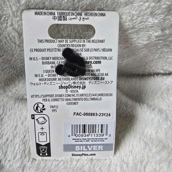 Disney Silver Mickey Mouse Pin - Picture 2 of 2